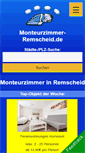 Mobile Screenshot of monteurzimmer-remscheid.de