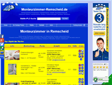 Tablet Screenshot of monteurzimmer-remscheid.de